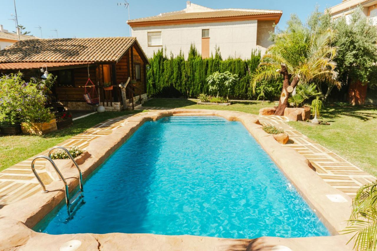 Villa Casa De Madera Con Piscina Privada à Los Alcázares Extérieur photo